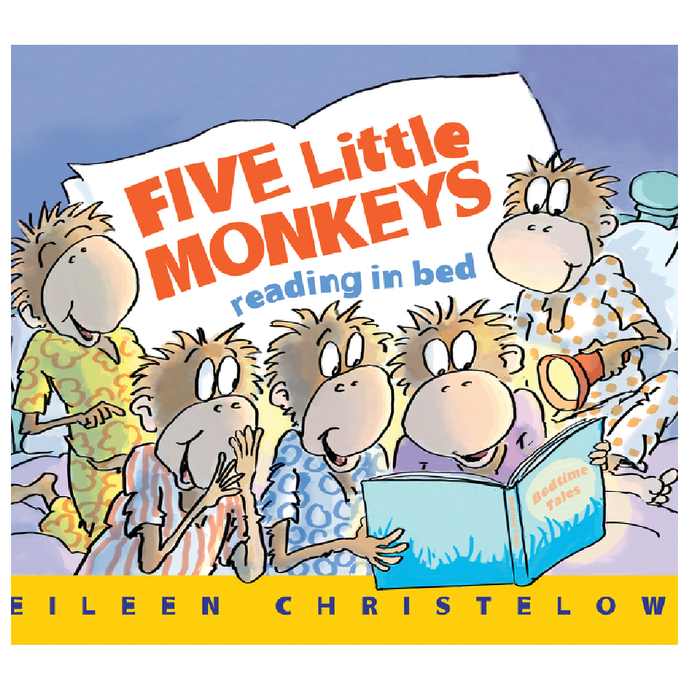 5 Little Monkeys Reading in Bed