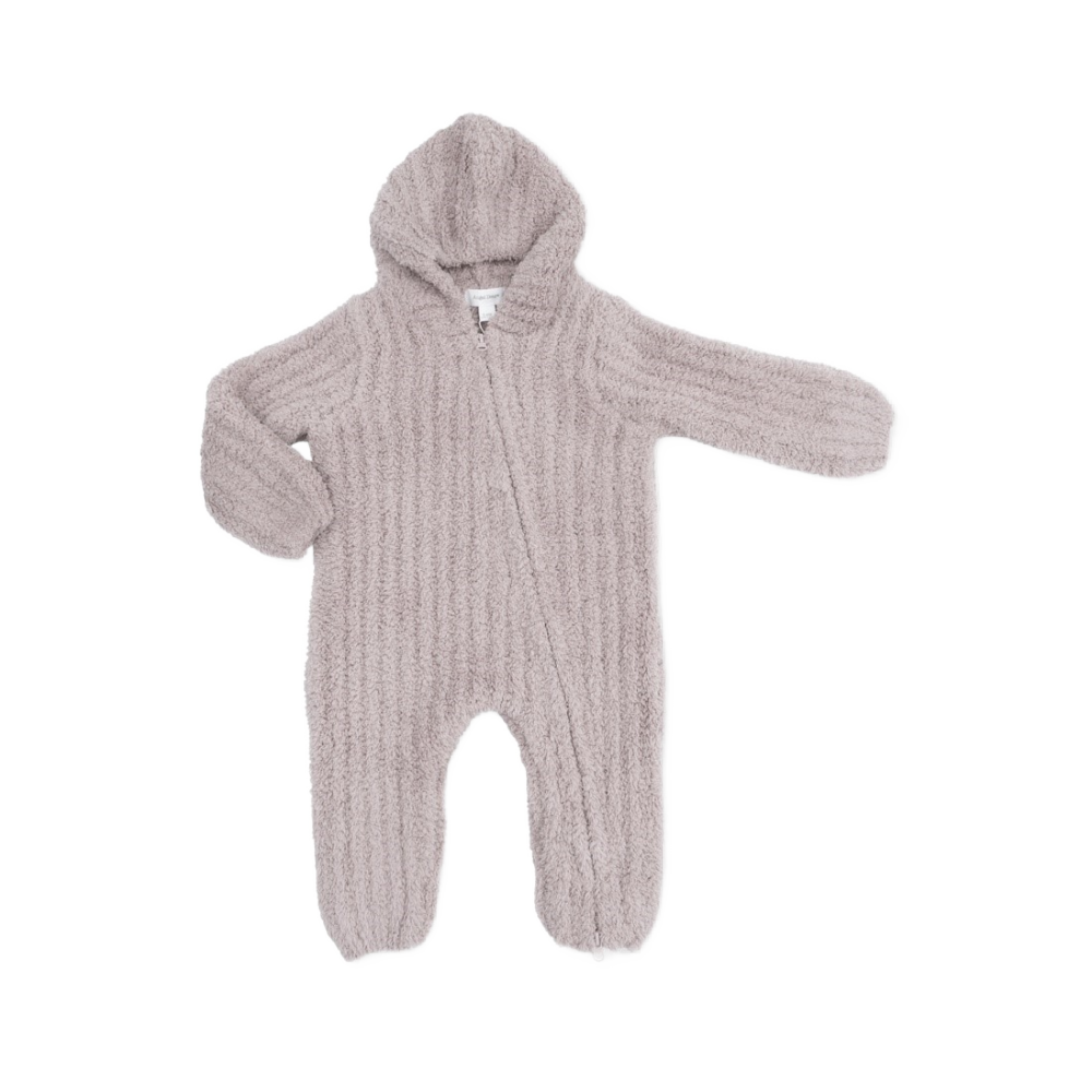 Angel Dear Hooded Romper- Stone
