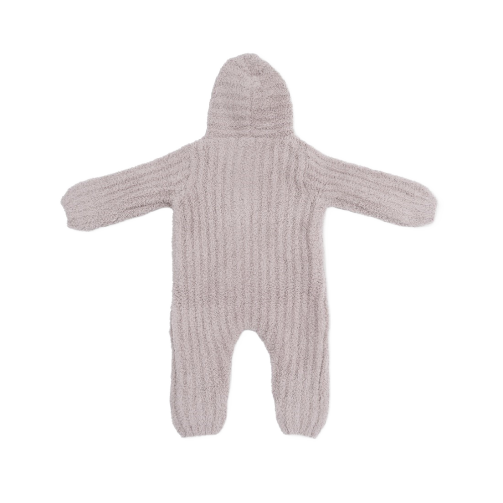 Angel Dear Hooded Romper- Stone