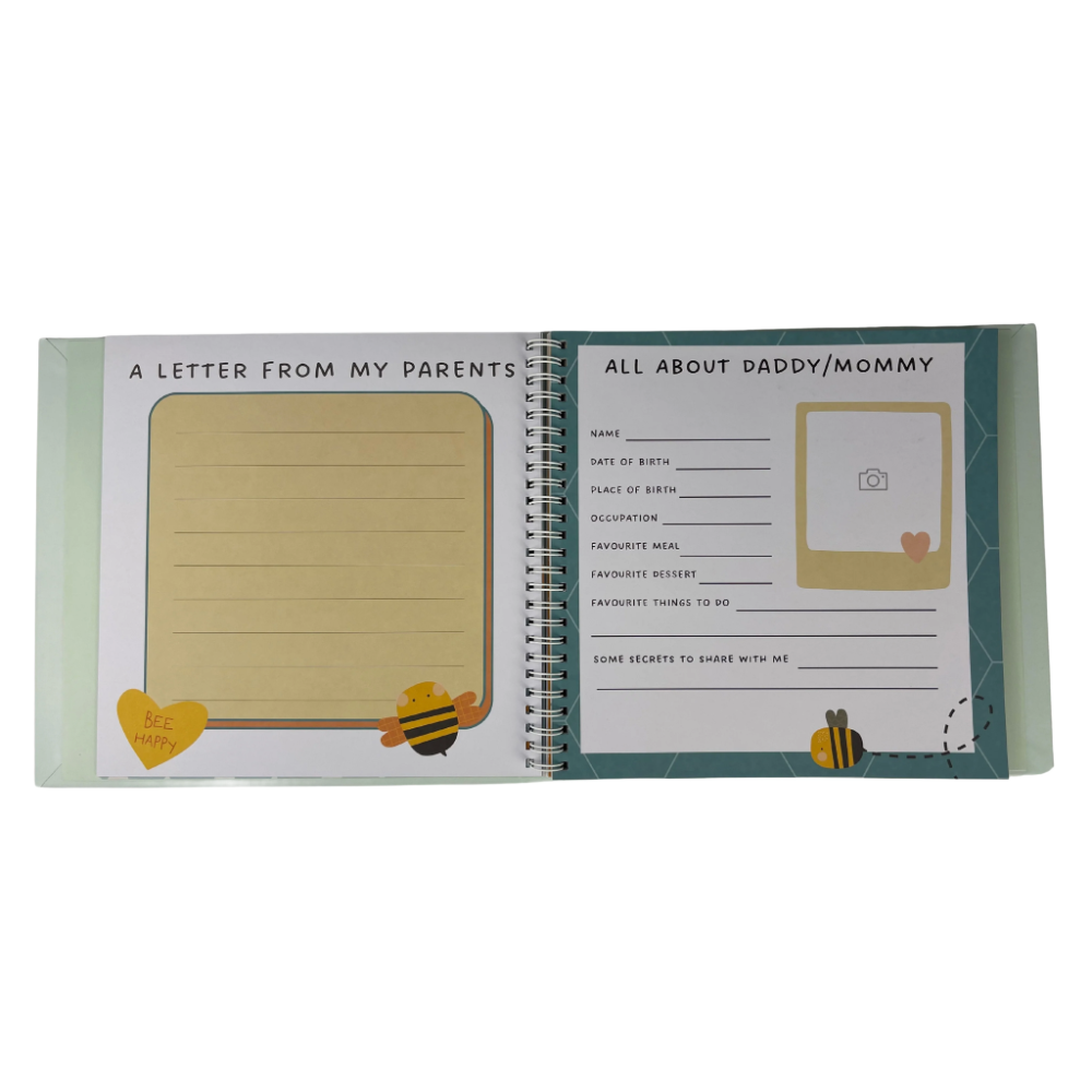 Baby Memory Book - Busy Bee