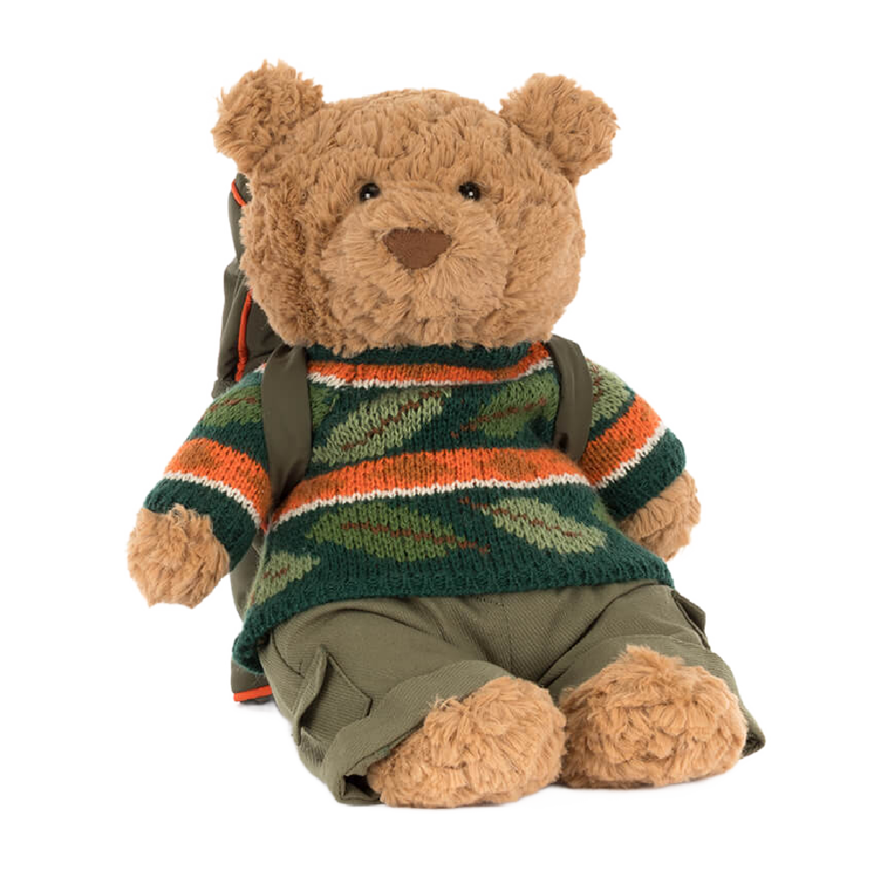 Jellycat Bartholomew Bear Hiking Outfit