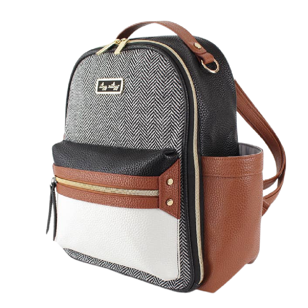 Itzy Ritzy Mini Diaper Bag - Coffee & Cream - Battleford Boutique