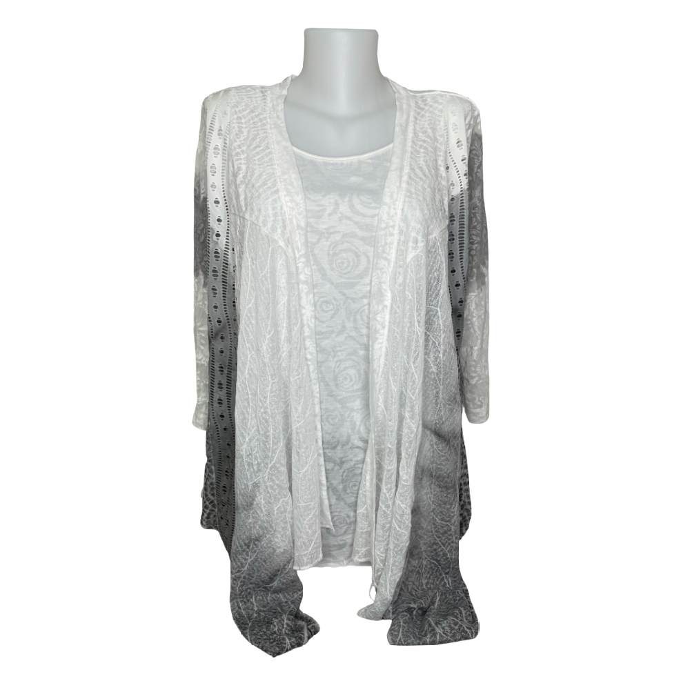 Funsport Knit Top with Cardigan