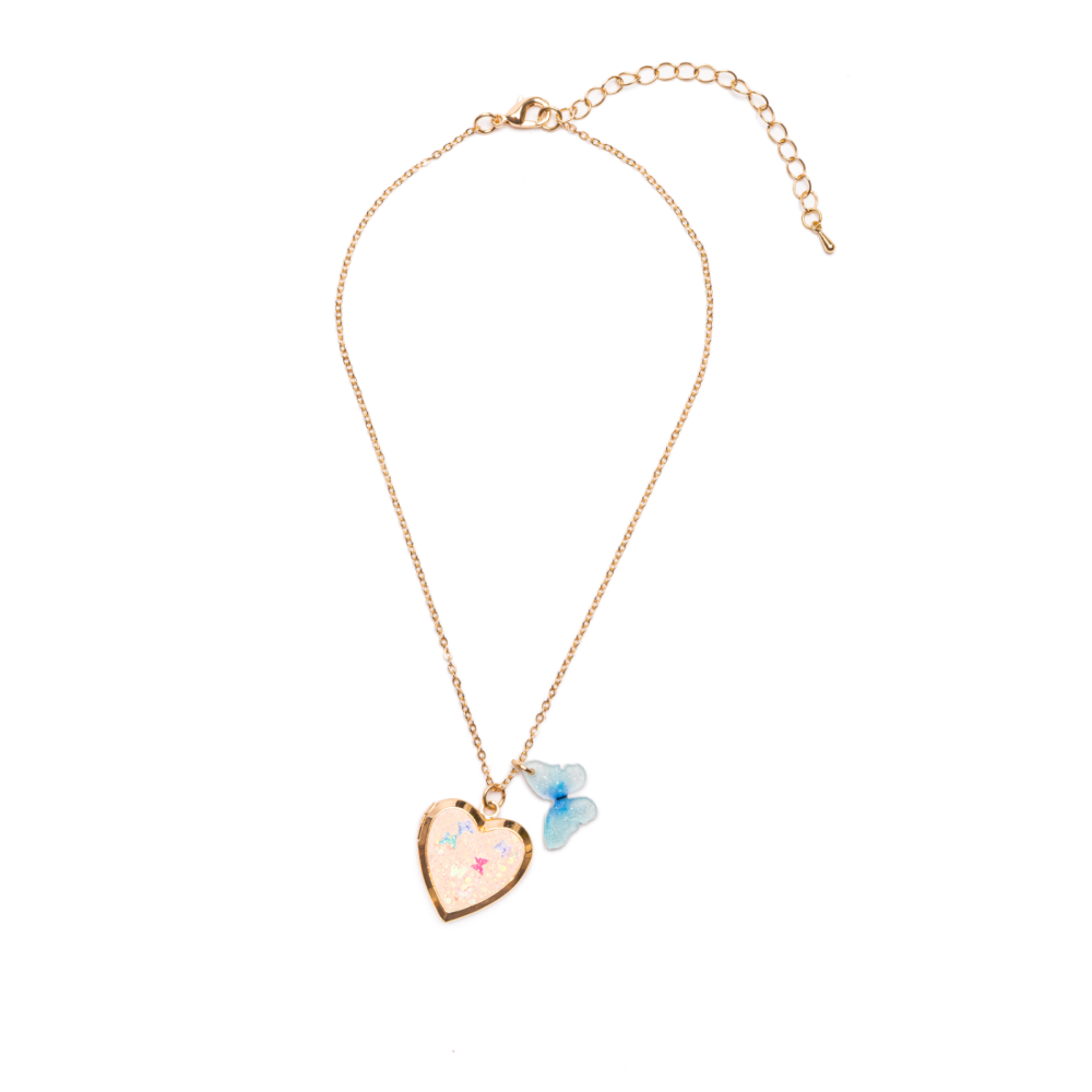 Great Pretenders - Butterfly Heart Locket - Battleford Boutique