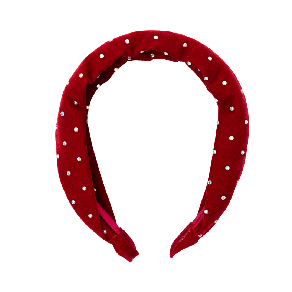 Great Pretenders - Sparkle Red Velvet Headband - Battleford Boutique
