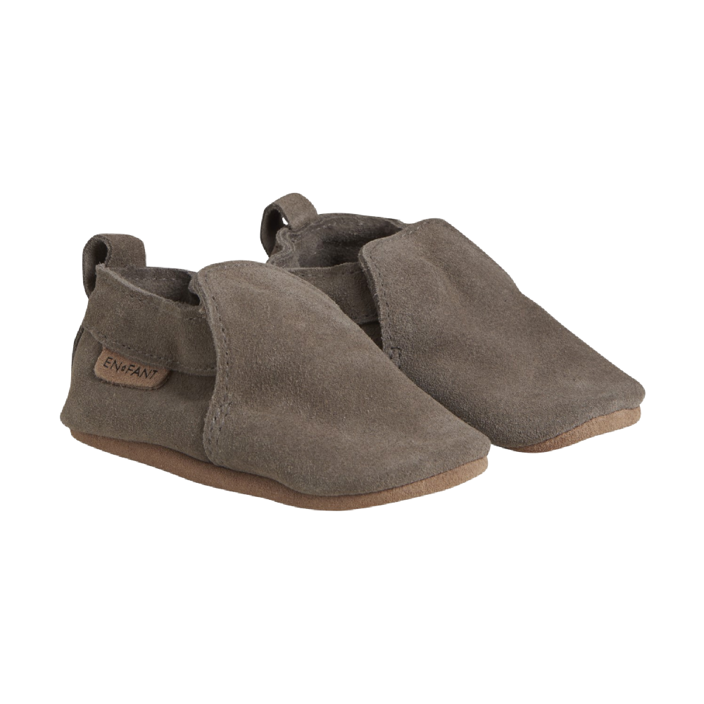 En Fant Suede Slippers Chocolate Chip