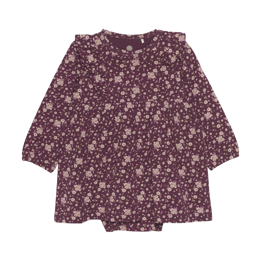 Fixoni Dress - Fig with Flowers