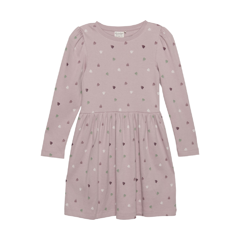 Minymo Dress - Pink Hearts - Battleford Boutique