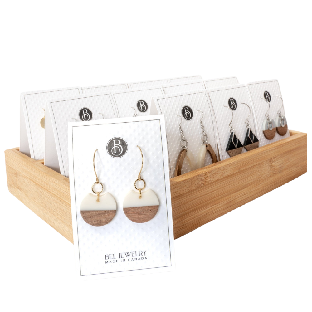 Bel Jewelry - Neutral Walnut Earring Assortment