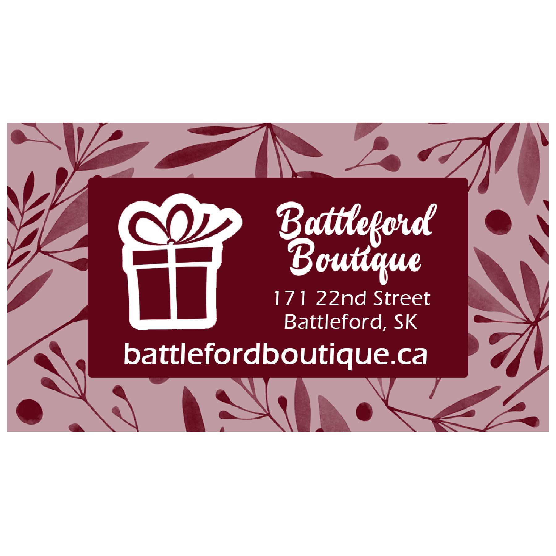 **Physical Gift Card** - Battleford Boutique