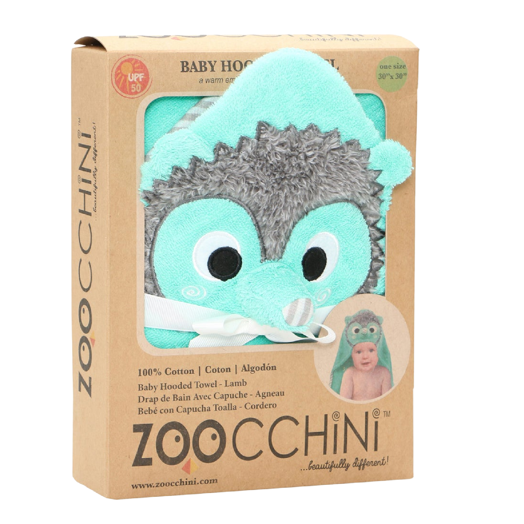 Zoocchini Baby Snow Terry Hooded Bath Towel Assorted