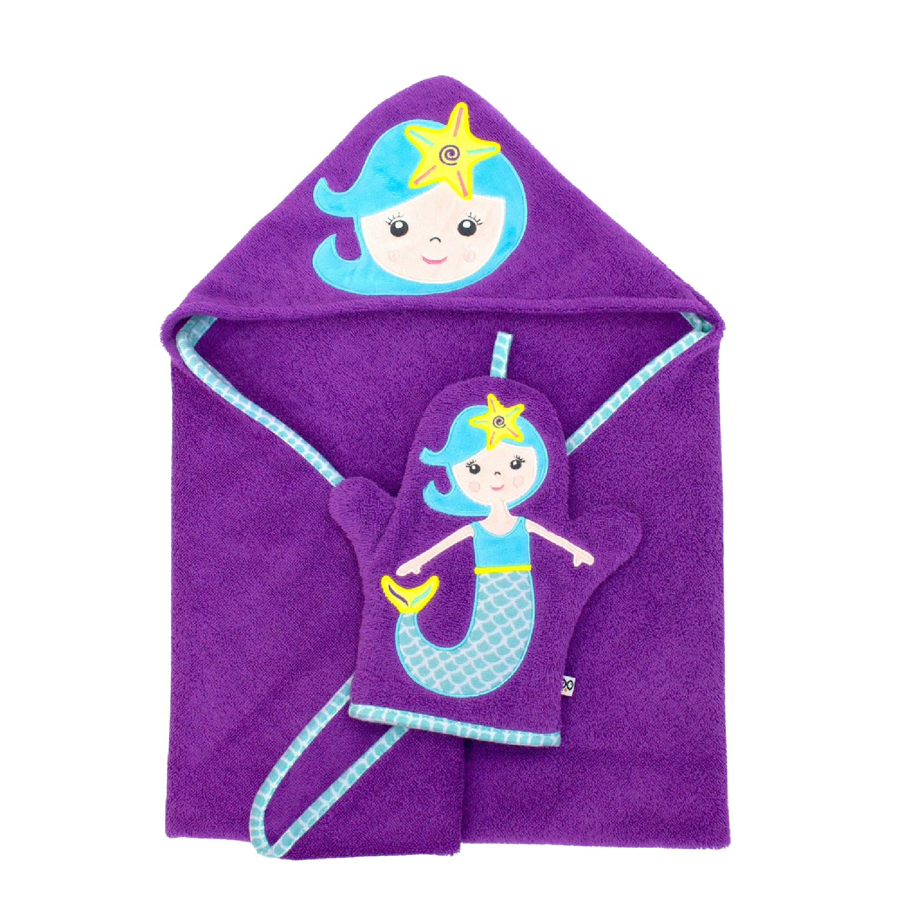 Zoocchini Baby Snow Terry Hooded Bath Towel Assorted