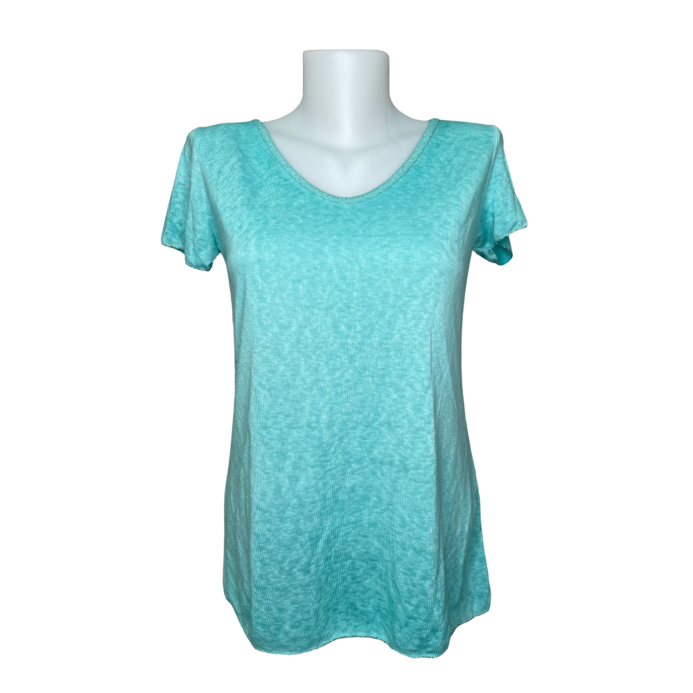 Look Mode Shirt - V-Neck Aqua