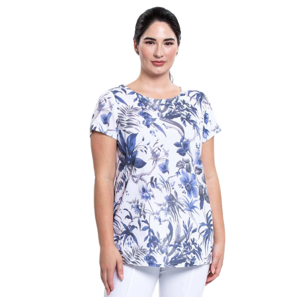 Blue Sky Clara Top - Peri Palm