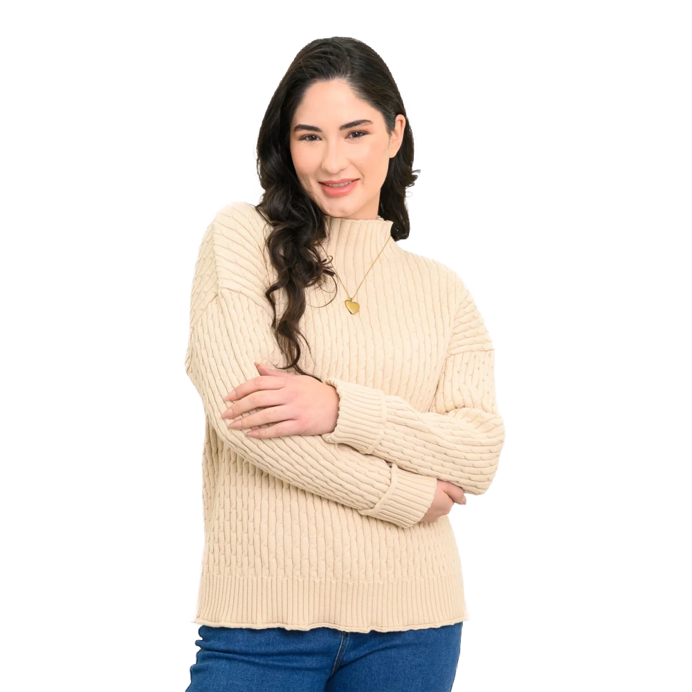 Blue Sky Olga Sweater- Natural Cream