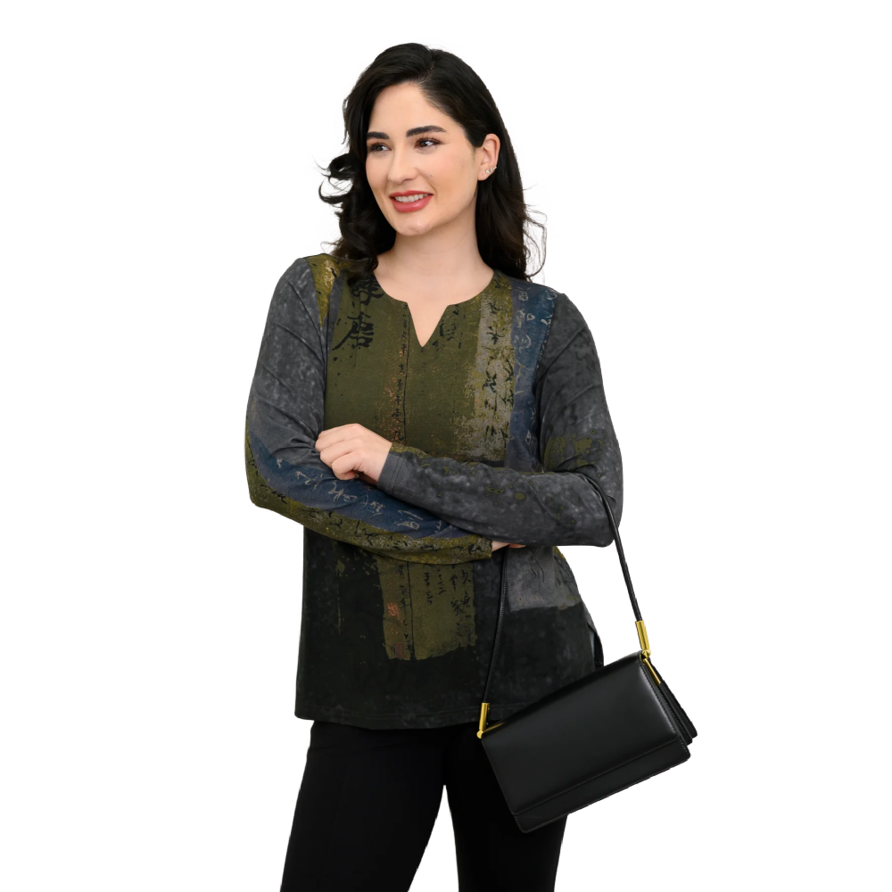 Blue Sky Peggy Top - Rustic Khaki