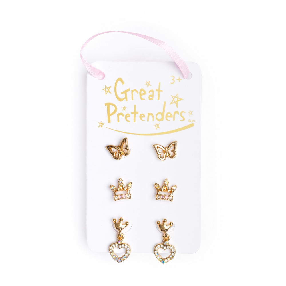 GP - Royal Crown Studded Earrings