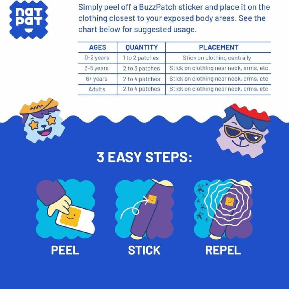 Buzz Patch - Mosquito Repellent Stickers