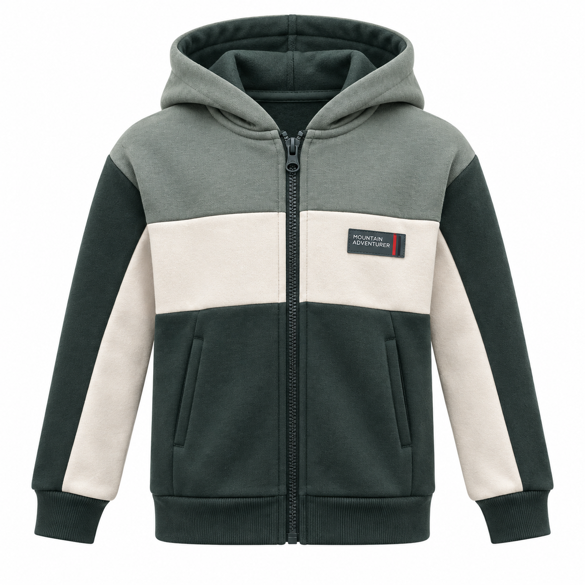 MID Zipper Hoodie - Khaki