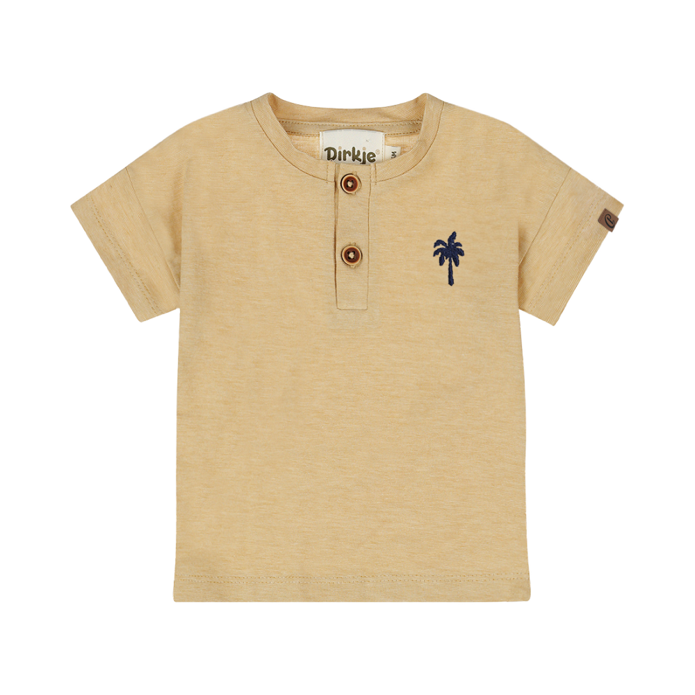 Dirkje Henley Tee - Tan