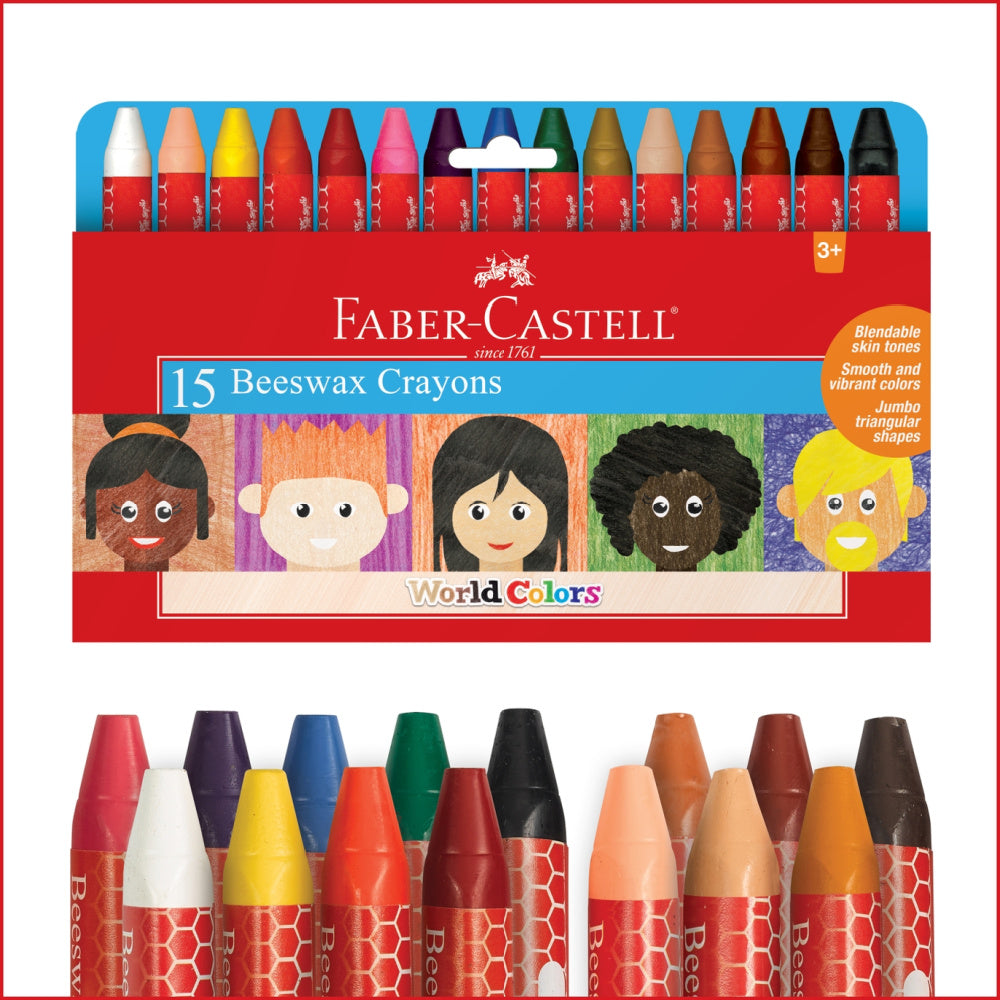 Faber Castell 15 Beeswax Crayons