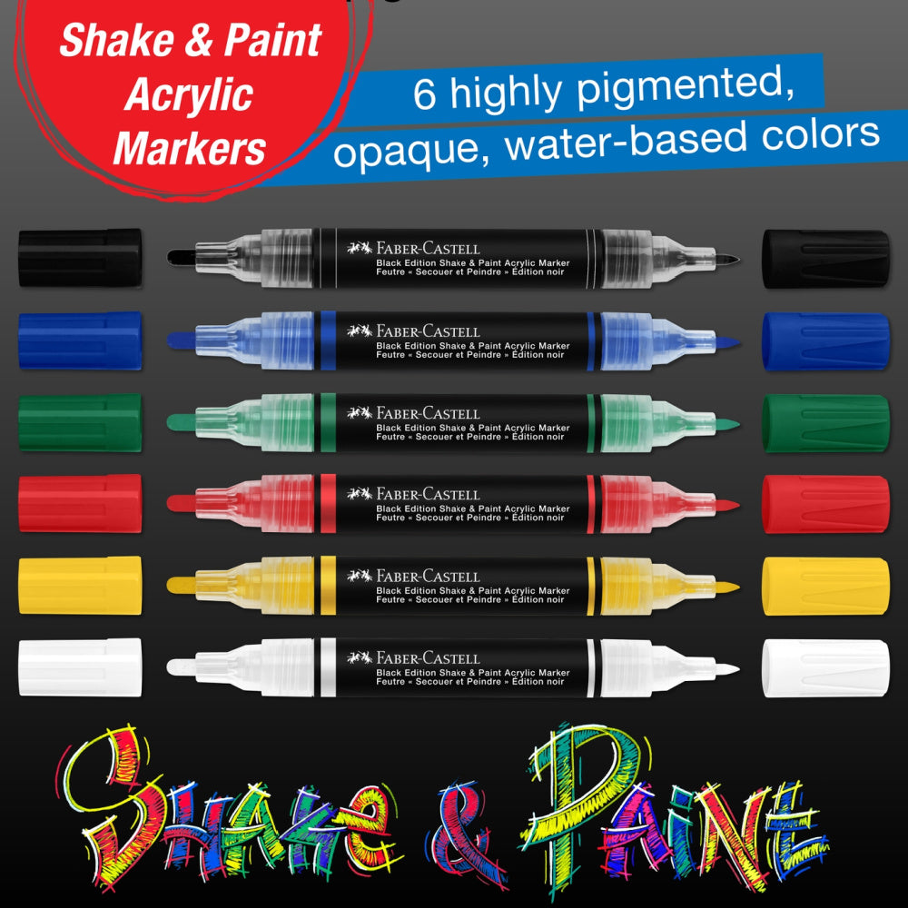 Faber Castell Shake & Paint Acrylic Markers
