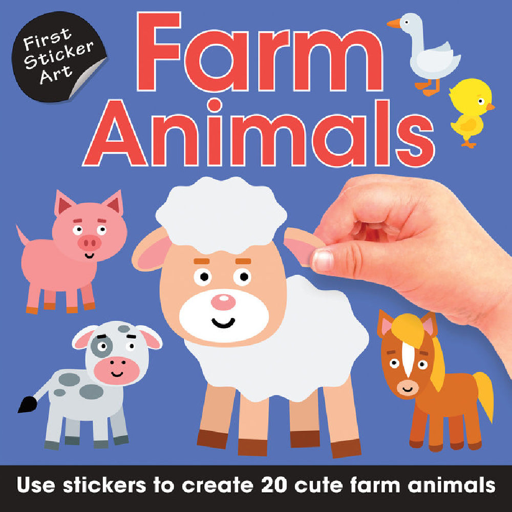 First Sticker Art: Farm Animals