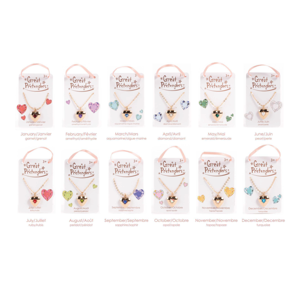 GP - Birthstone Heart Lockets