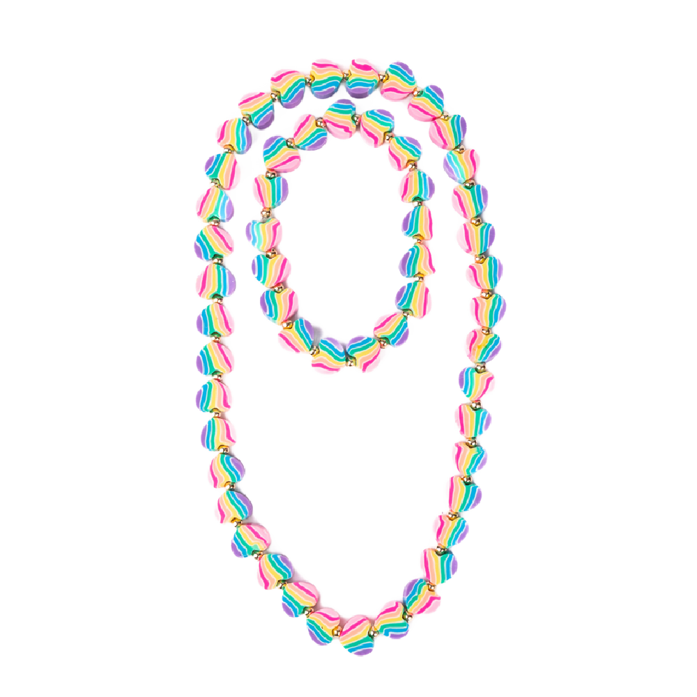 GP - Heart of Many Colours Necklace & Bracelet Set
