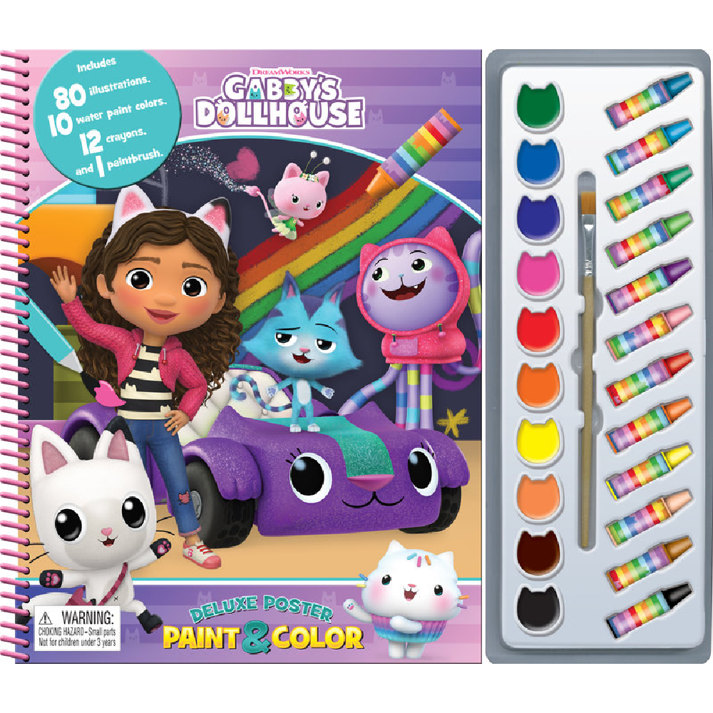 Gabby's Dollhouse Deluxe Poster Paint & Color