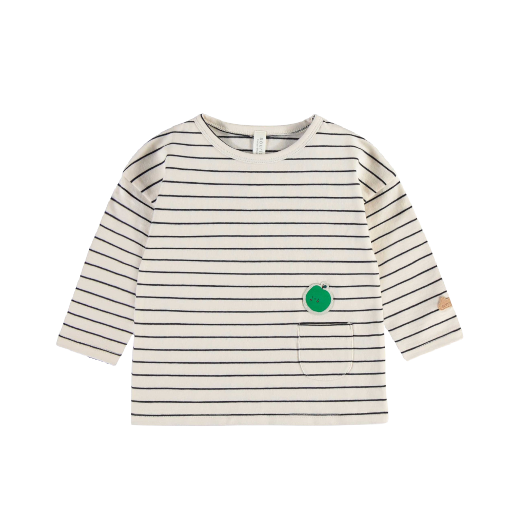 Mini Souris Top Cream with Stripes - Battleford Boutique