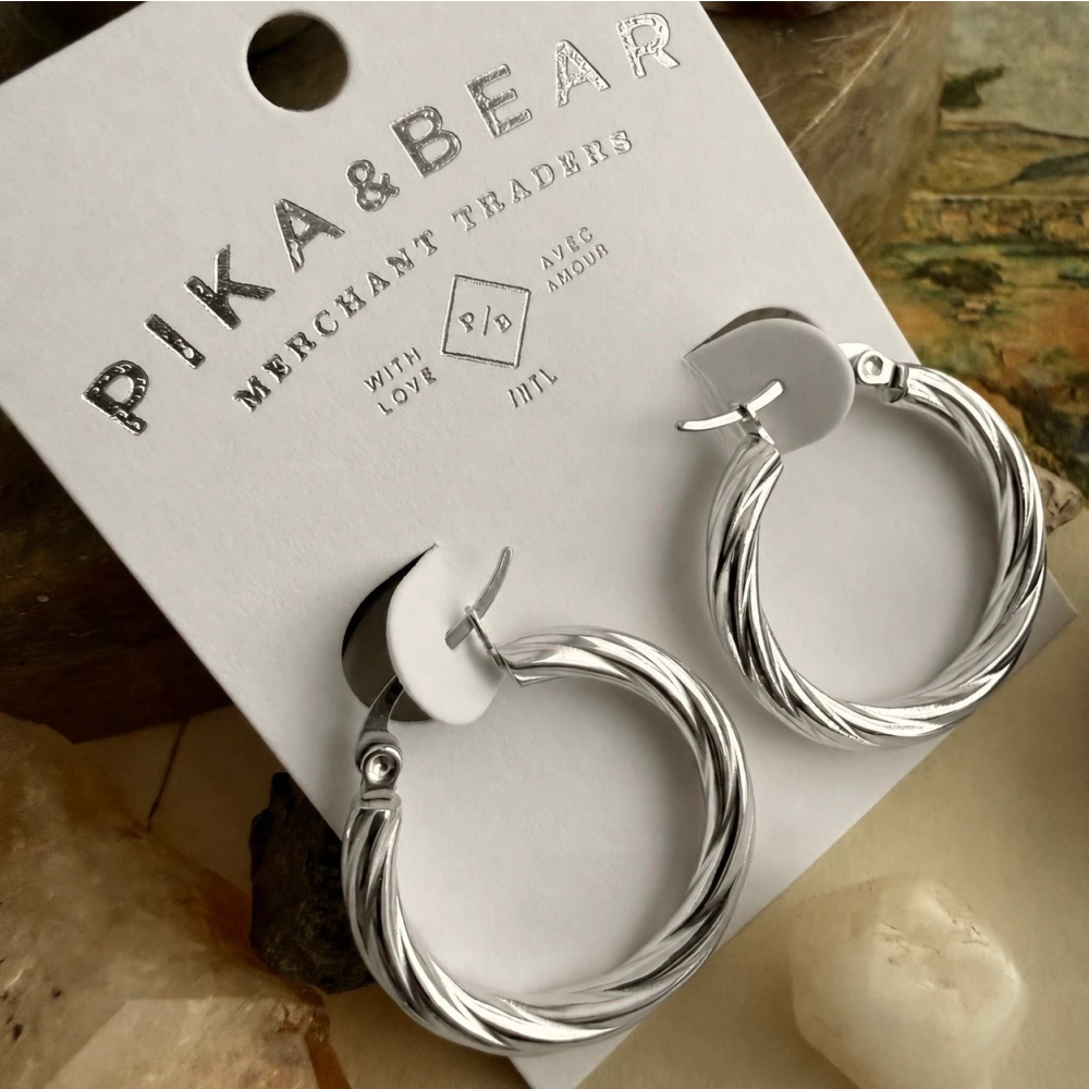 Helix Twisted Hoop Earrings