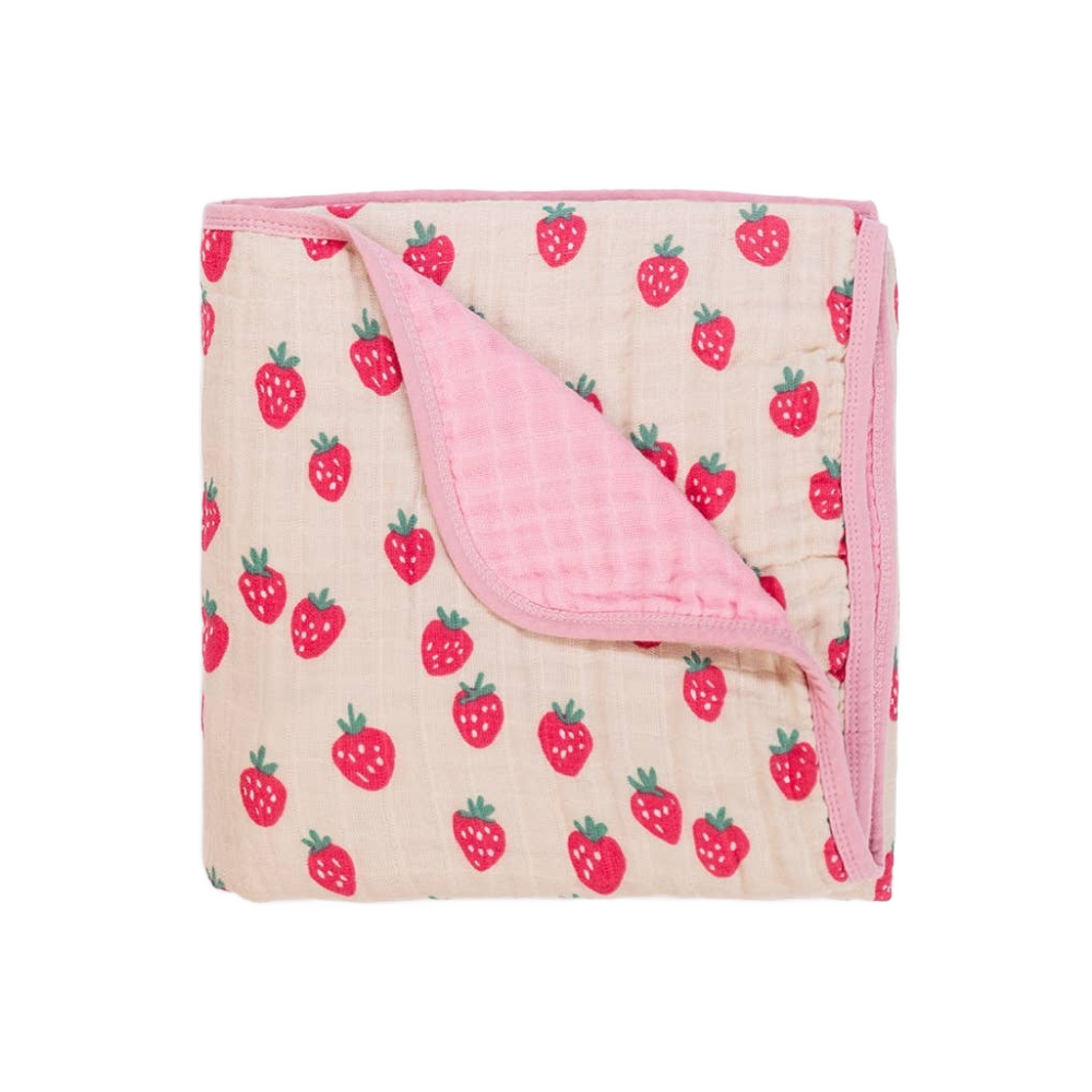 Itzy Blanket- Strawberries + Cream