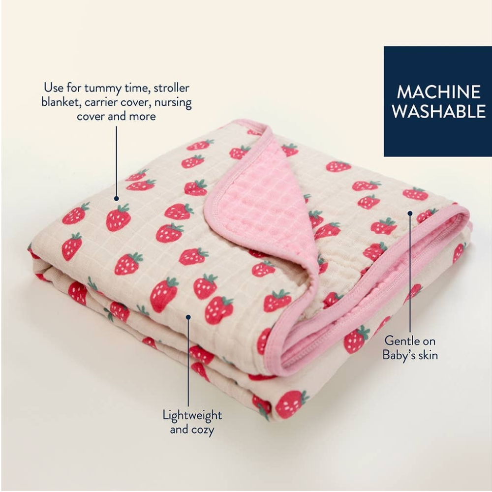 Itzy Blanket- Strawberries + Cream