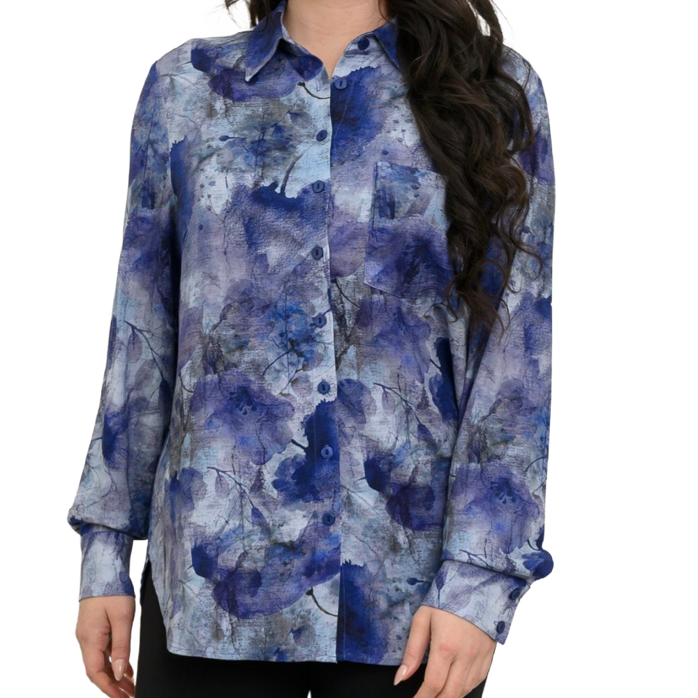 Blue Sky Charlie Blouse - Floral Mist