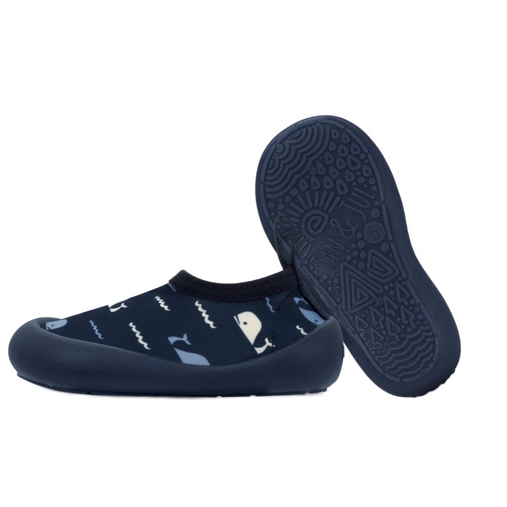 Jan & Jul Water Play Shoes | Navy Whale Tales