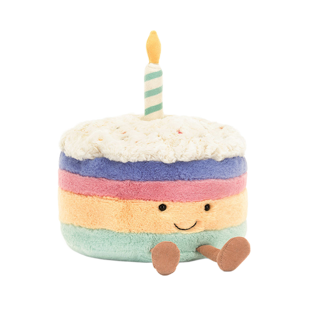 Jellycat Amuseables Rainbow Birthday Cake