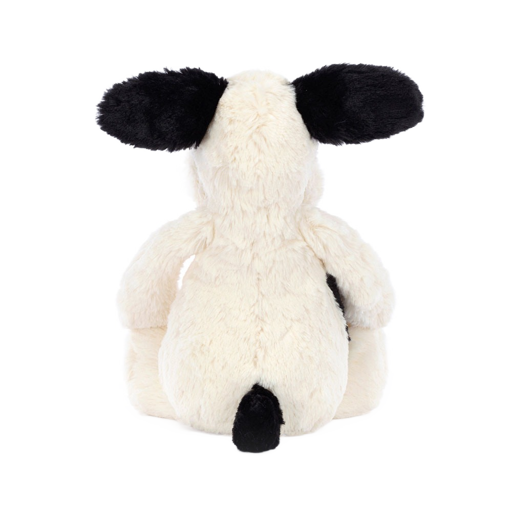Jellycat Bashful Black & Cream Puppy