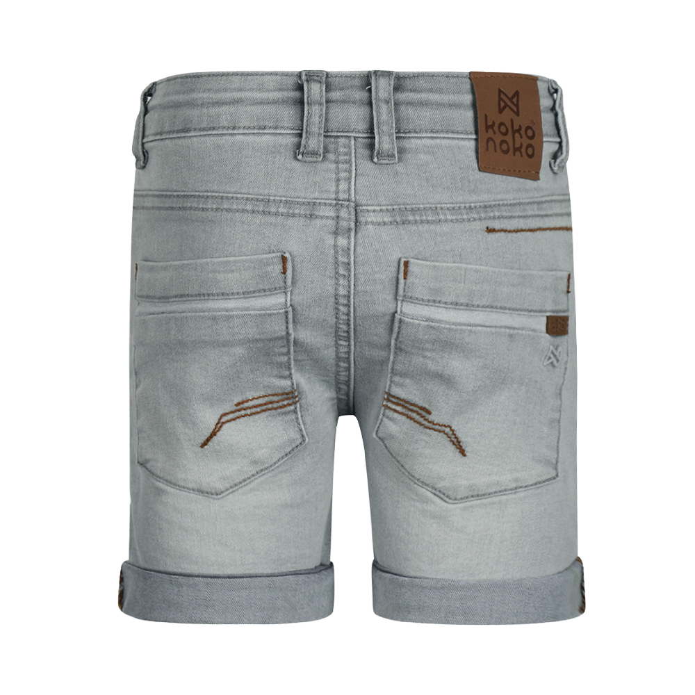 Koko Noko Jean Shorts - Grey Wash