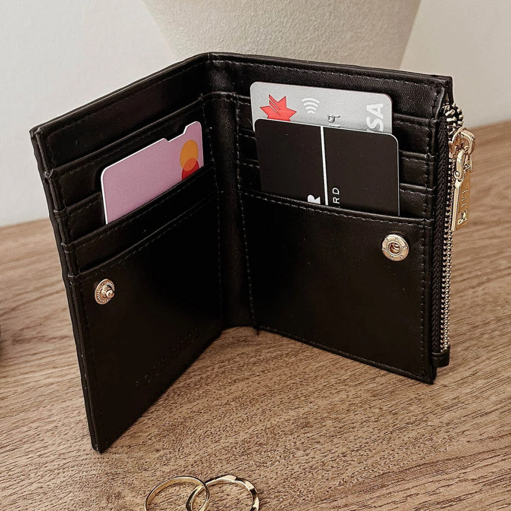 Louenhide Lily Woven Wallet - Black