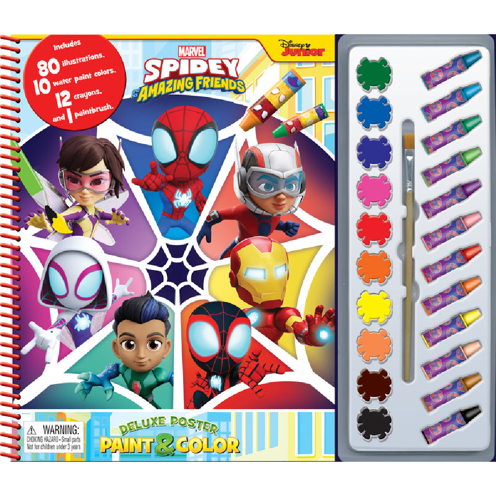 Marvel Spidey Deluxe Poster Paint & Color