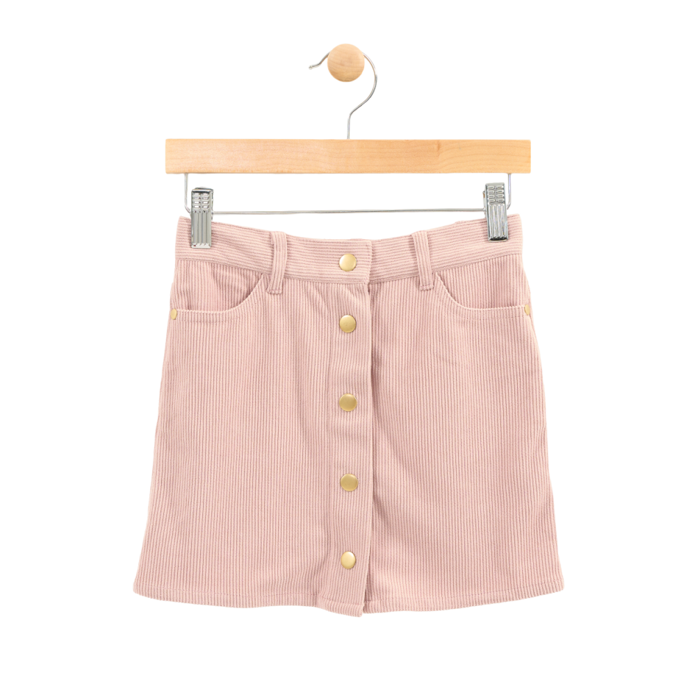 MID Ribbed Skirt - Blush