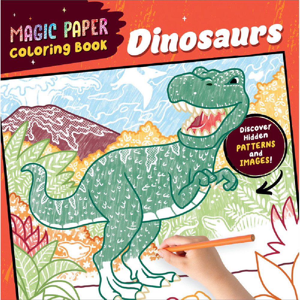 Magic Paper Coloring Book: Dinosaurs