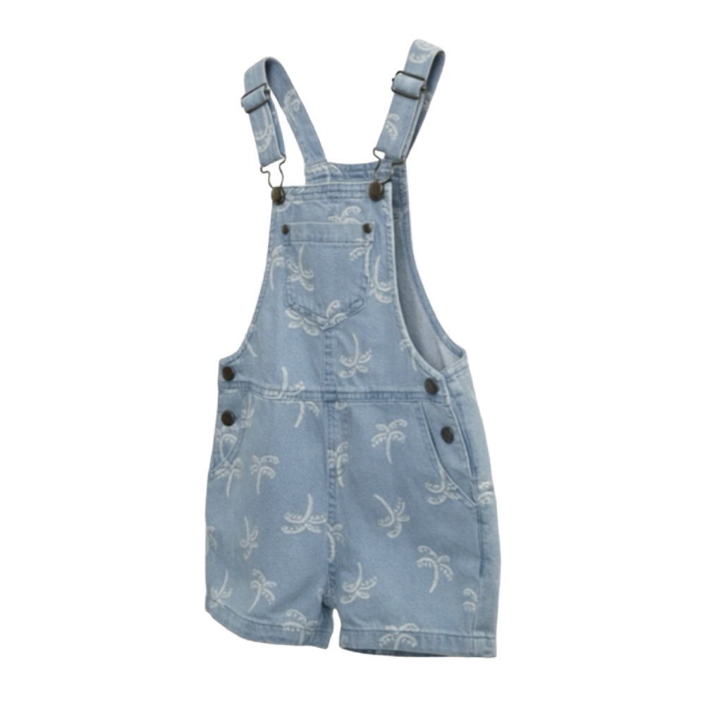 MID Tropical Jean Short Overall