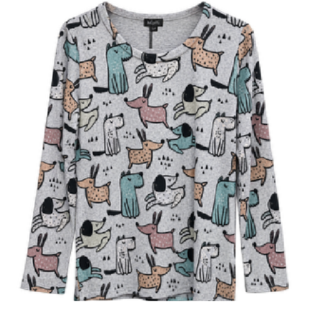 Moffi Sweater- Dog Print