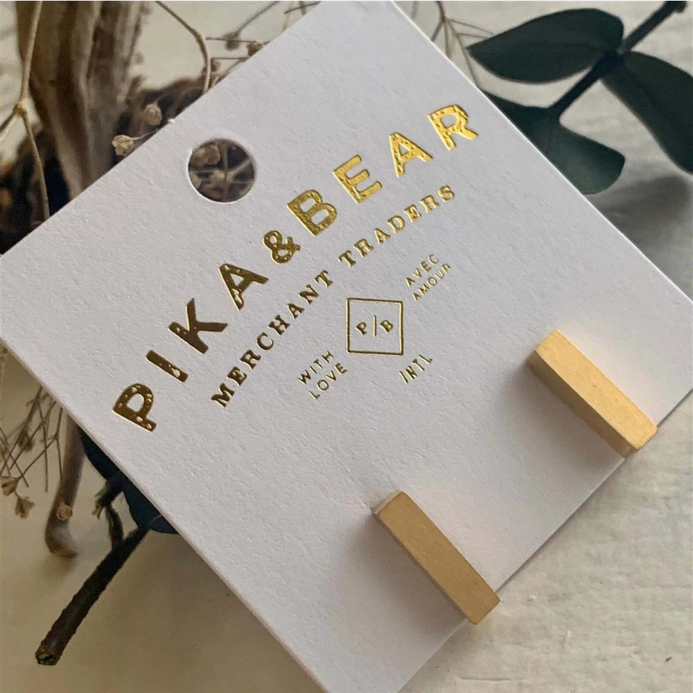 Monolith Minimalistic Stud Earrings