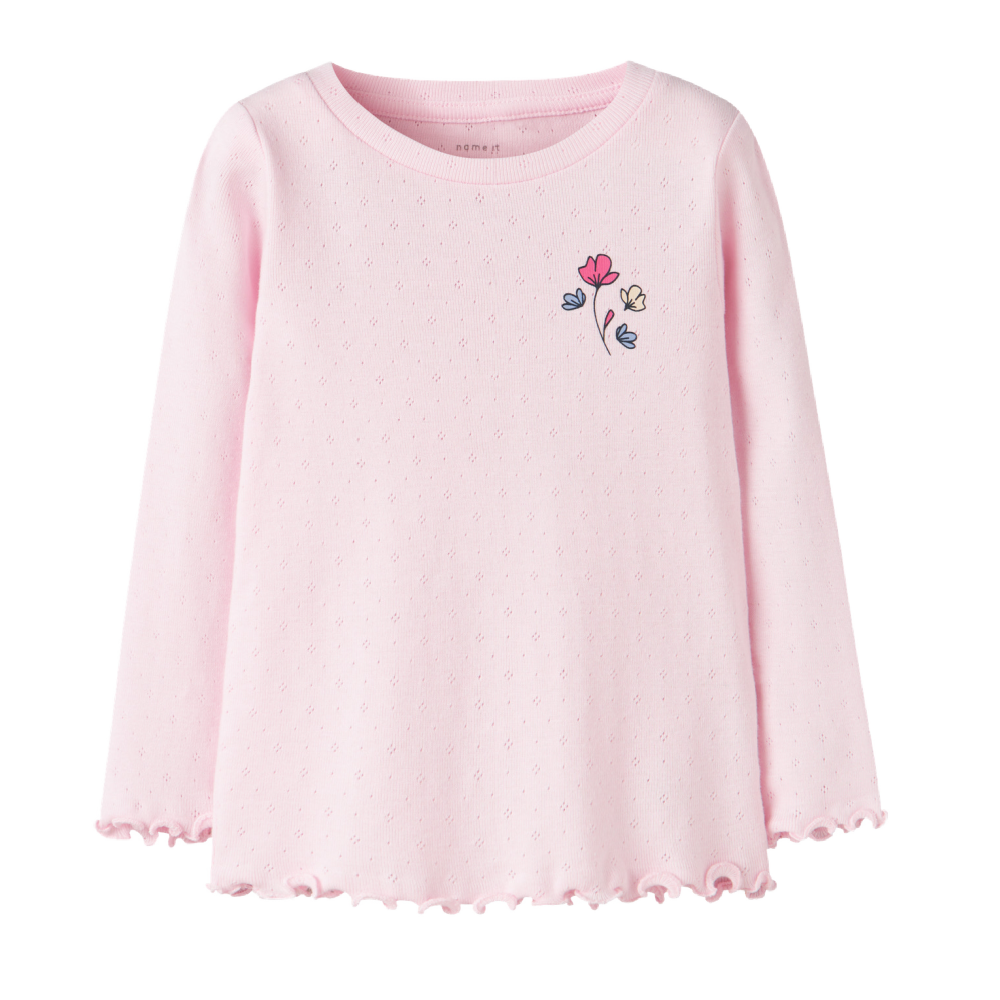 NI - Pink Pointelle Top