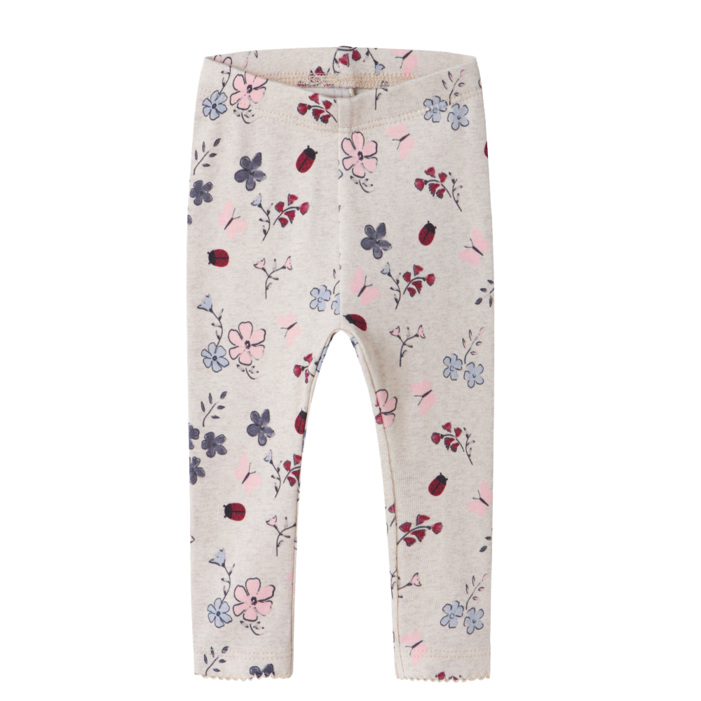 Name It Floral Legging- Beige