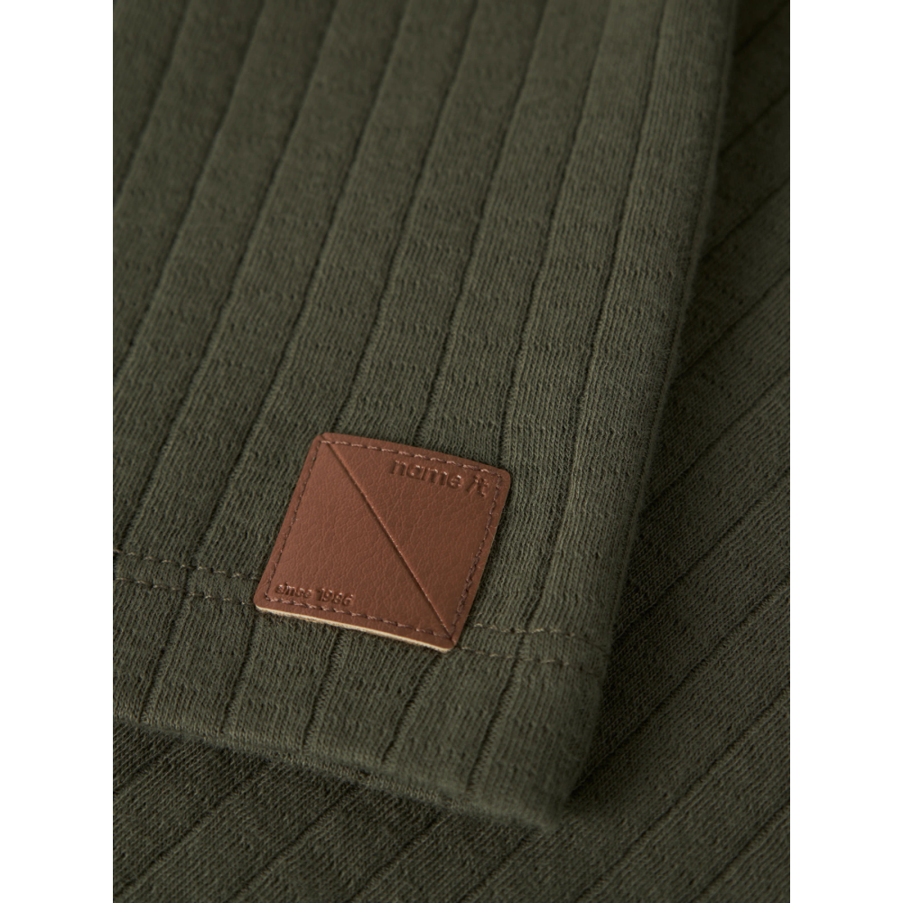 Name It Sweatshirt- Olive Ribbed