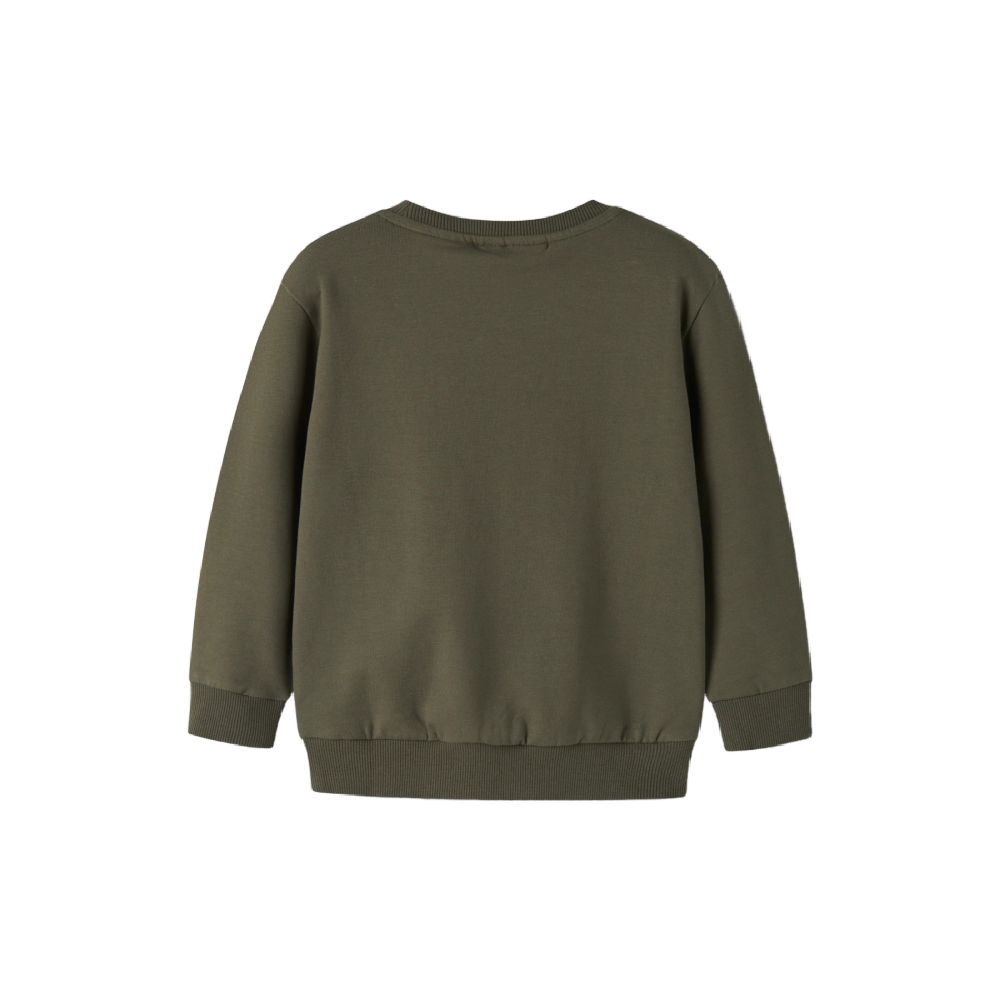 Name It Sweatshirt- Olive Tractor